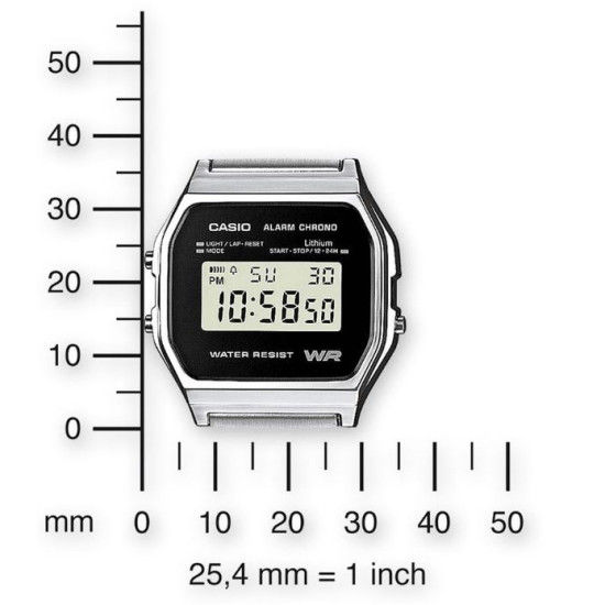 Casio Retro A158WEA-1EF Horloge