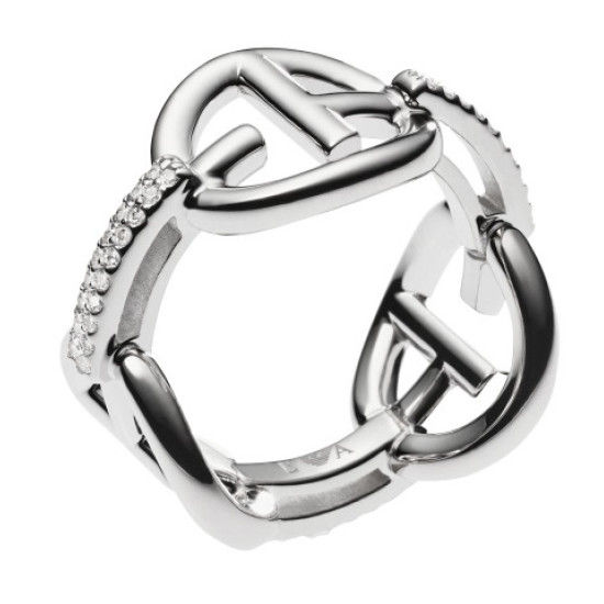 Armani Ring Dames EG3198040 Zilver