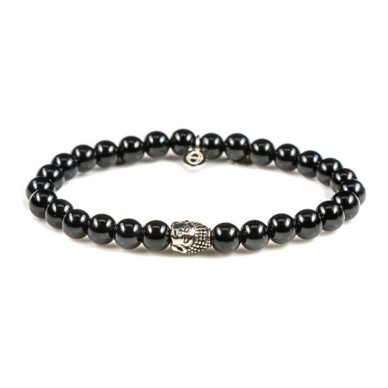 Karma Silver Buddha Onyx xs 87040 Armband 