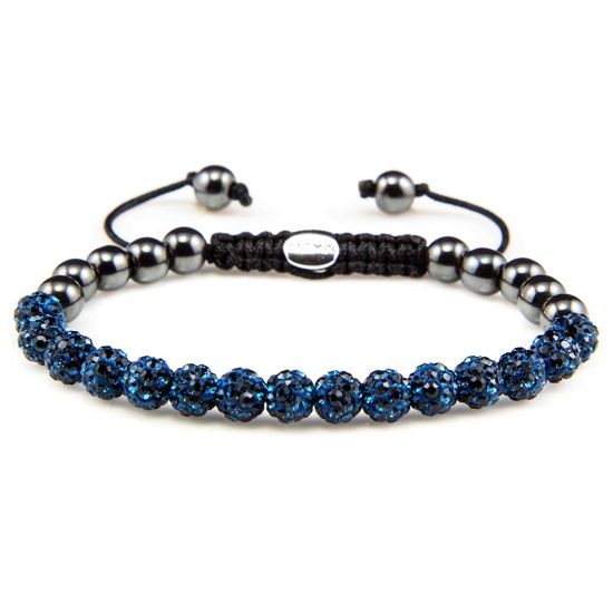 Karma Armband Spiral Blue Crystal XS 82079