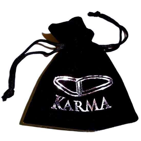 Karma Armband  Black is Black silver Buddha 86116 