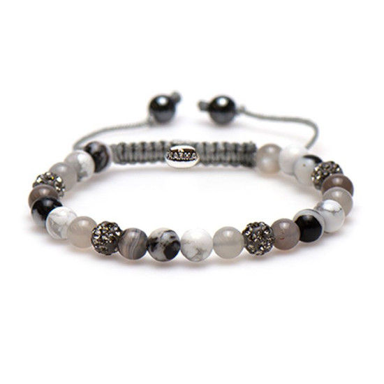 Karma armband Spiral Gorgeous Grey XS 83396