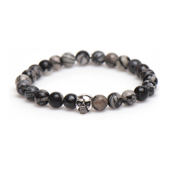 Karma Armband Argon Silver Bead 86780