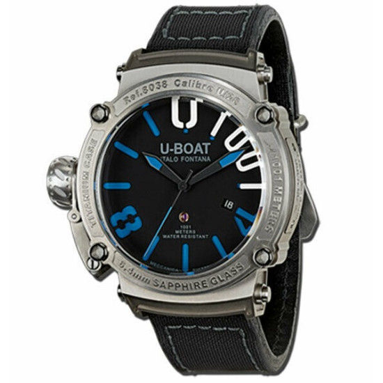 U-Boat 8038 Classico 47 1001 SS BLU TITANIUM Horloge 47mm