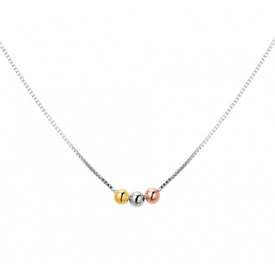 NL Collier bolletjes 0,8 mm 40 + 5 cm NL Collier bolletjes 0,8 mm 40 + 5 cm