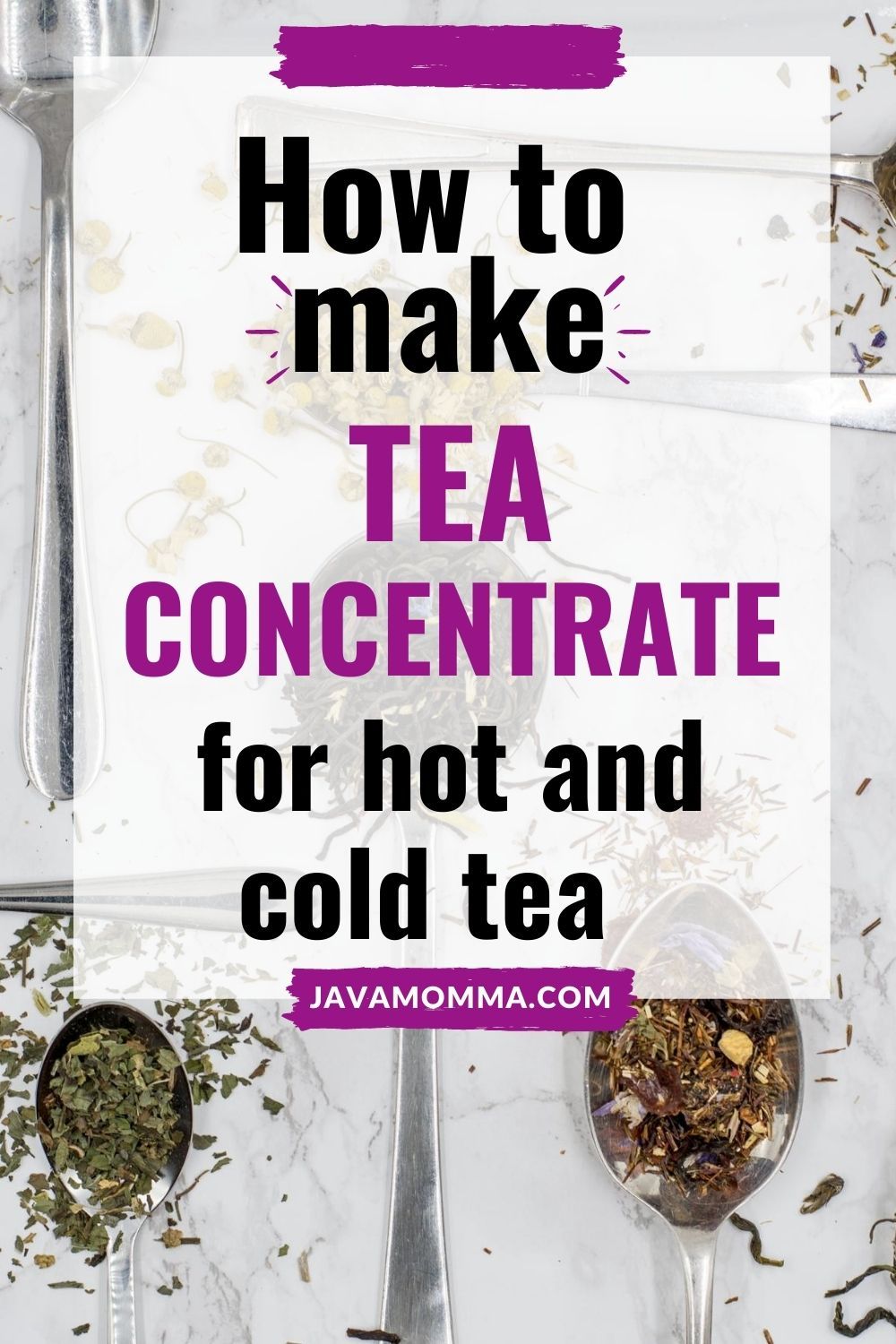 how to make a tea concentrate