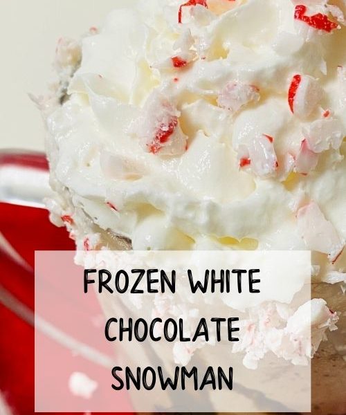 Frozen White Chocolate Snowman