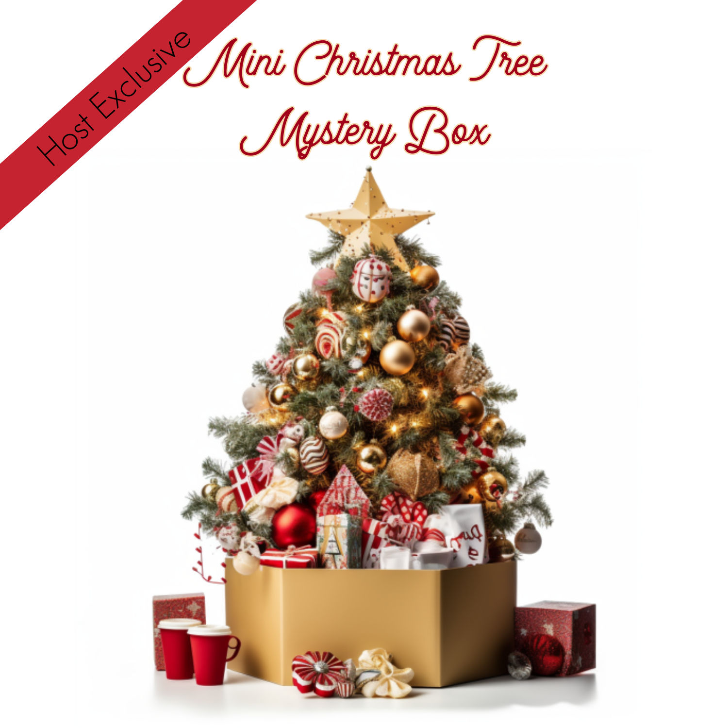 mini christmas tree mystery box