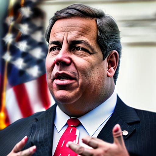 AI-generated image Christie pokes at DeSantis