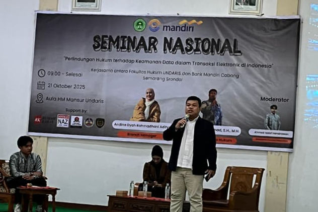 Fakultas Hukum UNDARIS Gelar Seminar Nasional Bahas Perlindungan Hukum Keamanan Data Transaksi Elektronik