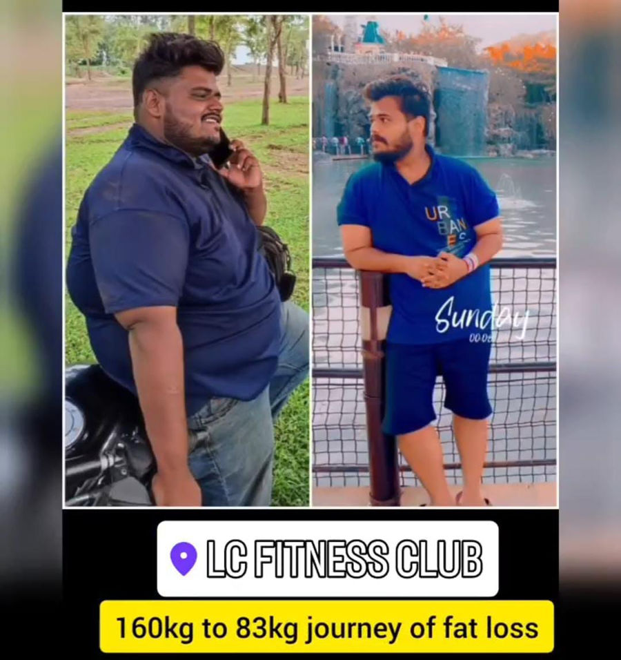 160kg to 83kg Fat Loss Journey at LC Fitness Club
