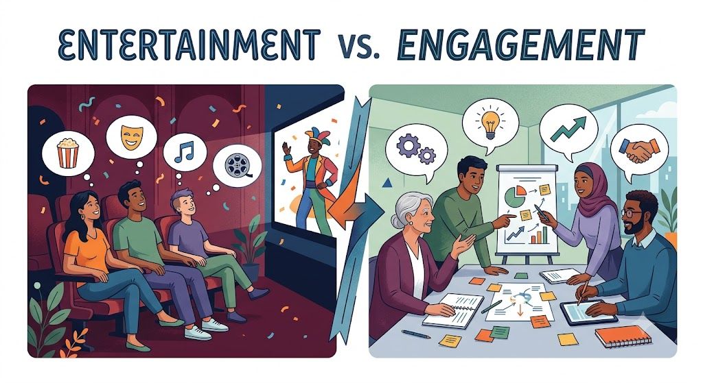 The Difference Between Entertainment and Engagement