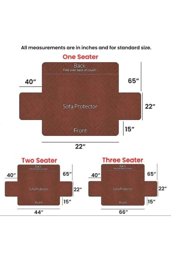 Waterproof Sofa Covers measurement FA 3001