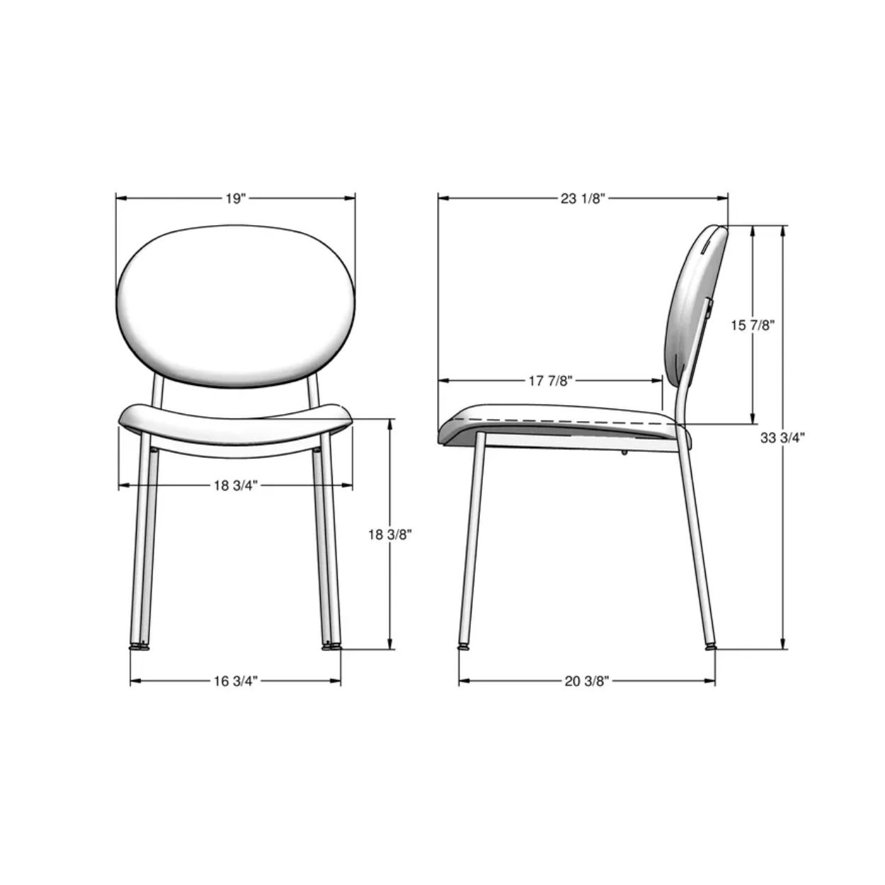 Picture of Amisco | Cassandra Upholstery Dining Chair