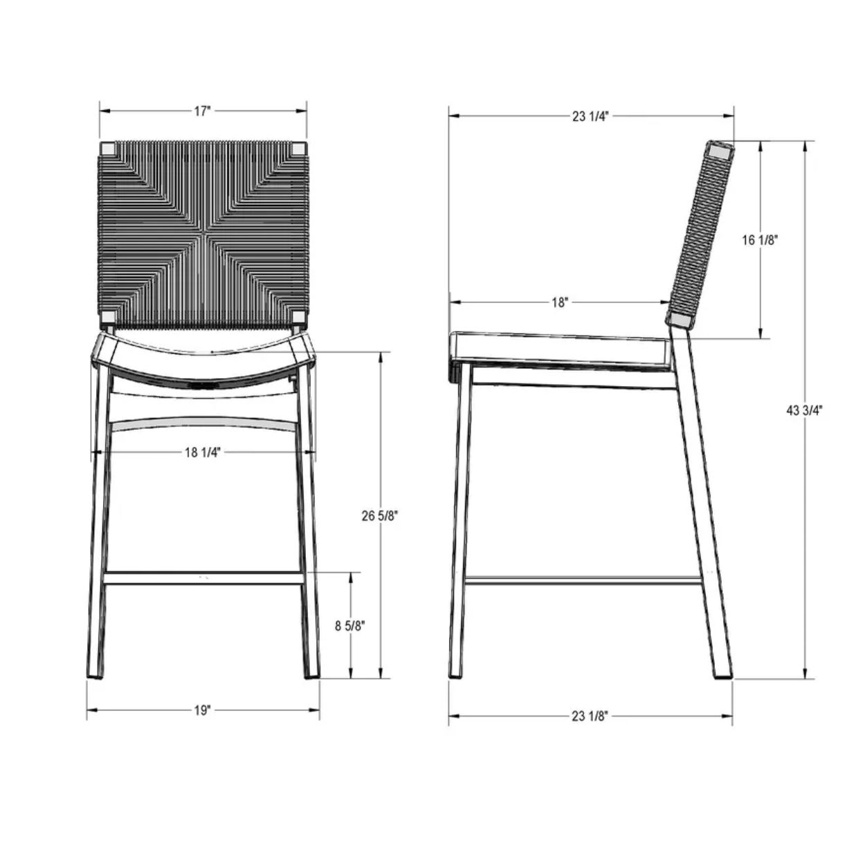 Picture of Amisco | Abby Counter Height Stool
