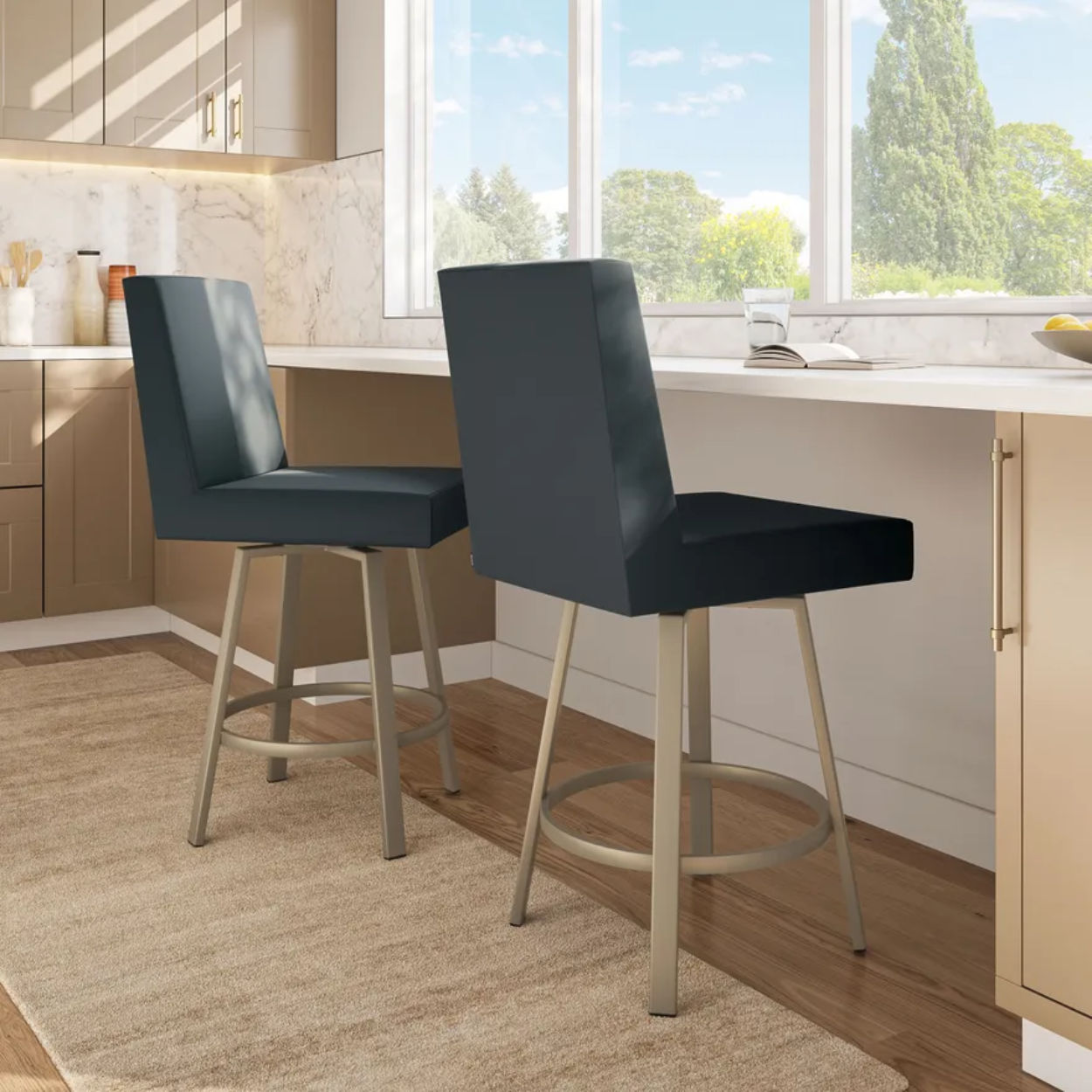 Picture of Amisco | Darlene Counter Height Swivel Stool