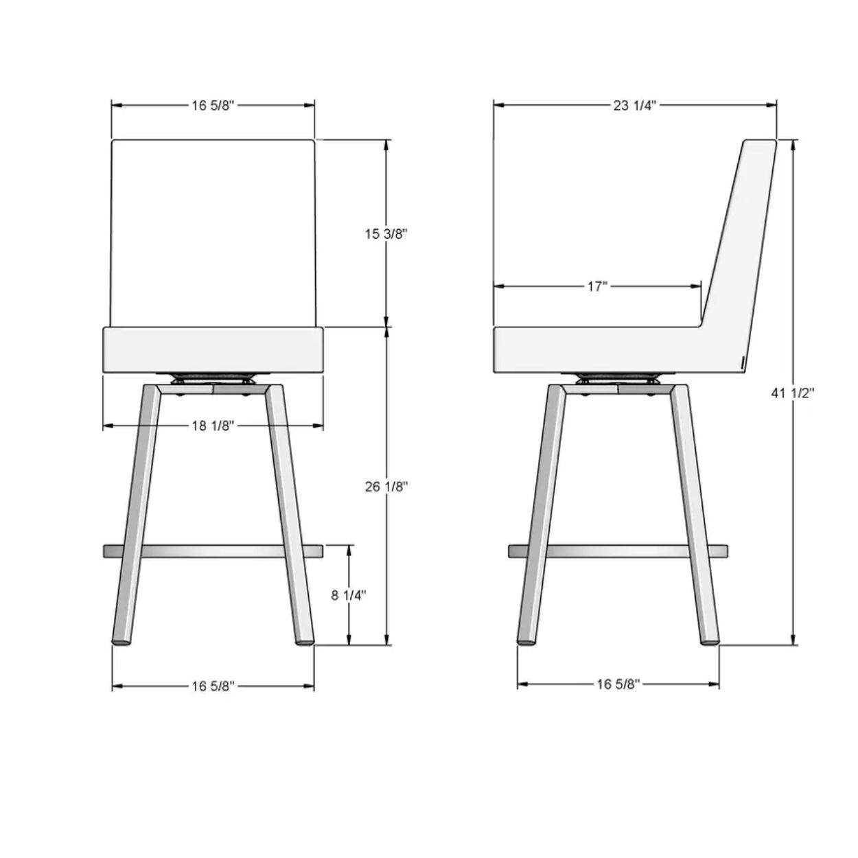 Picture of Amisco | Darlene Counter Height Swivel Stool