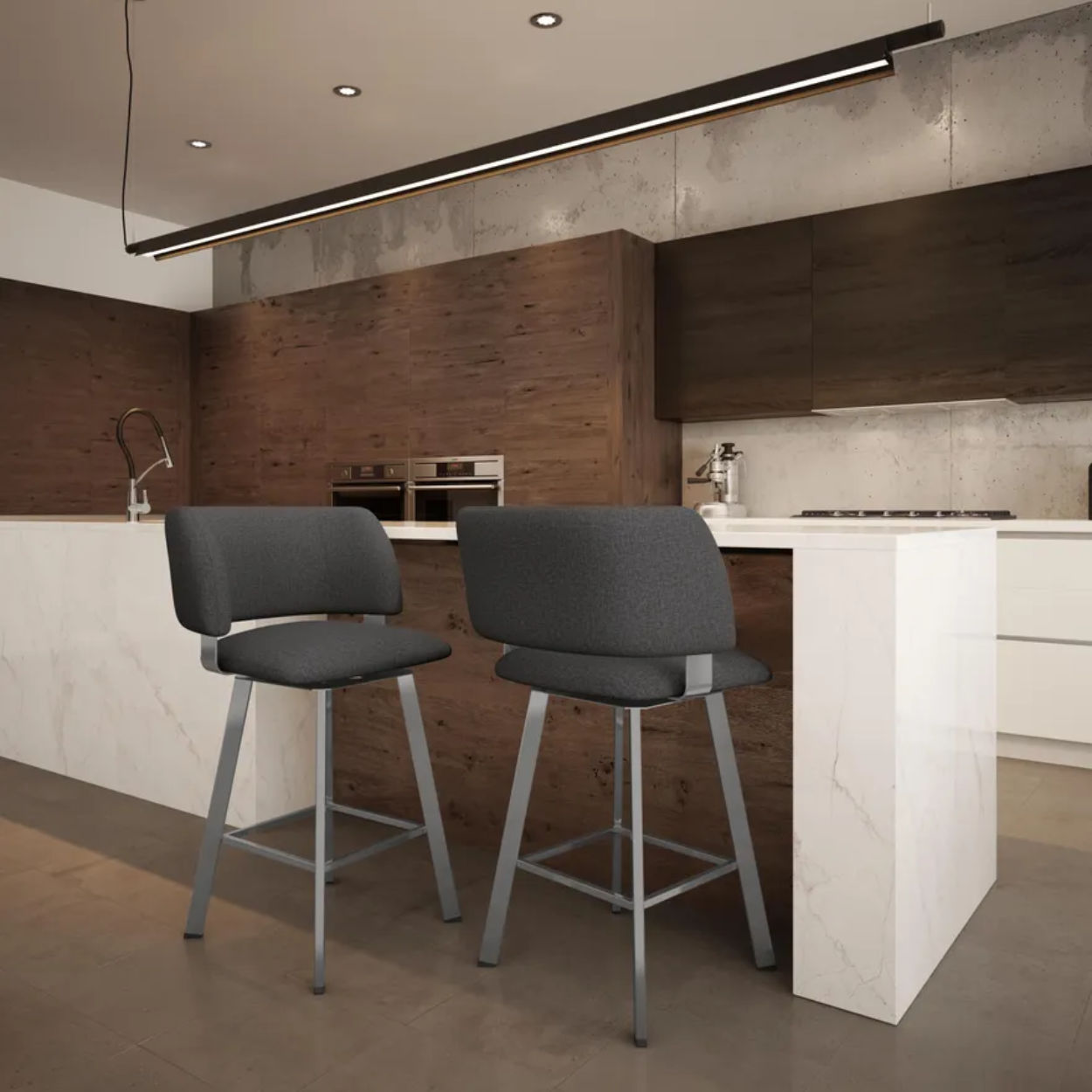 Picture of Amisco | Easton Counter Height Swivel Stool