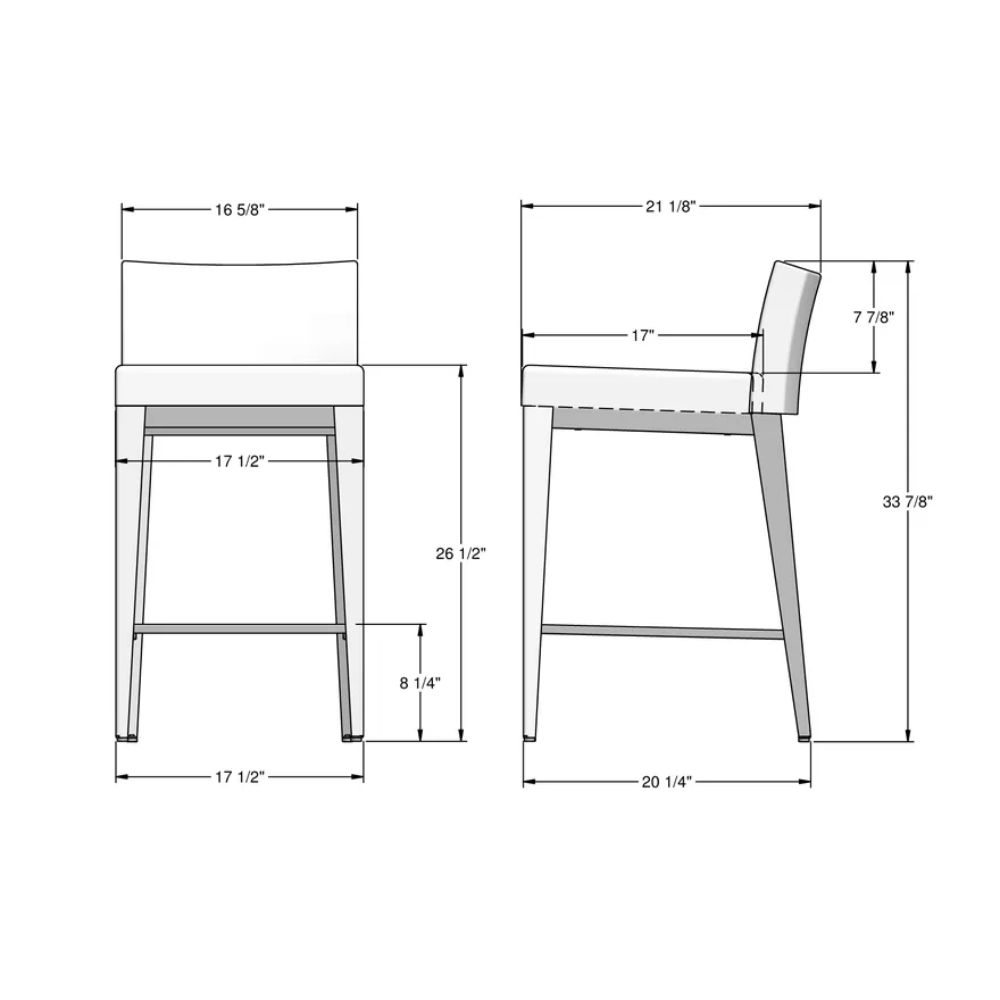 Picture of Amisco | Ethan Upholstered Counter Stool