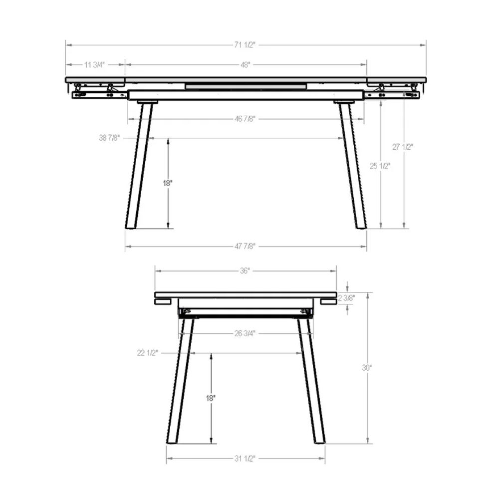 Picture of Amisco | Lewis Extendable Dining Table
