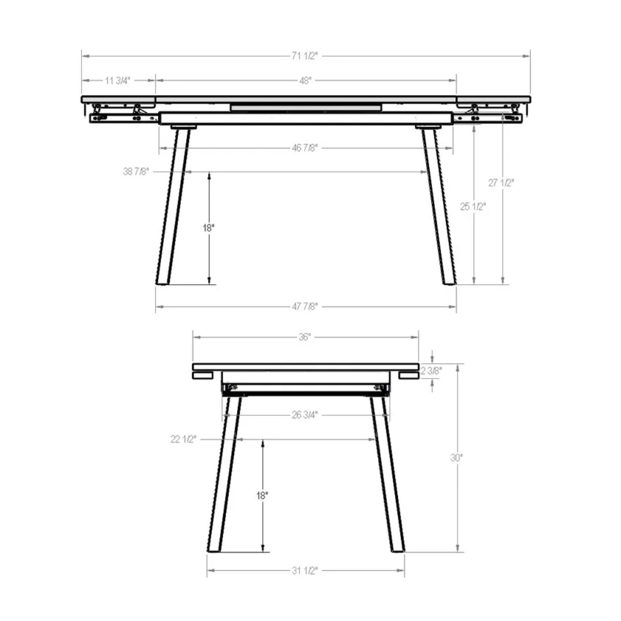 Picture of Amisco | Lewis Extendable Table