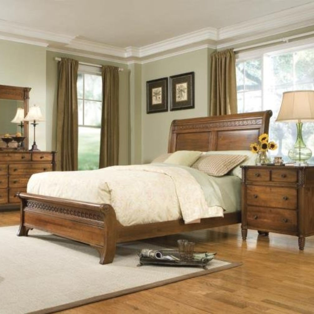 Picture of Durham Furniture | George Washington Sleigh Queen Bed