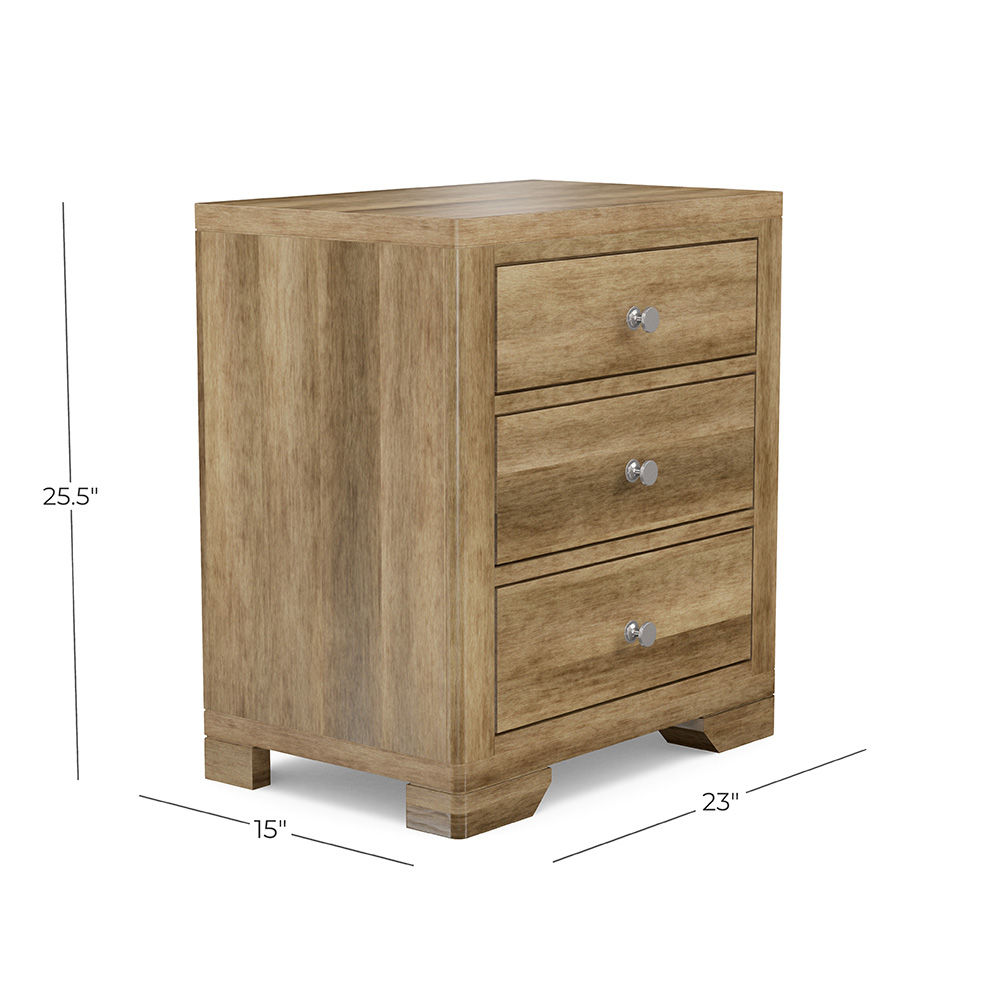 Picture of Durham | Symmetry 3 Drawer Night Stand