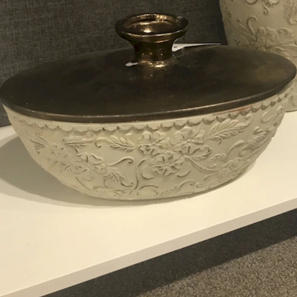 Picture of IMAX | Tennison Short Bronze Top Vase