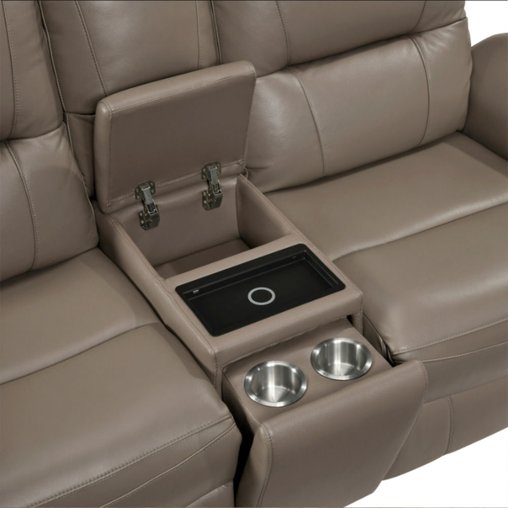 Picture of Mazin | Power Double Reclining Love Seat with Centre Console