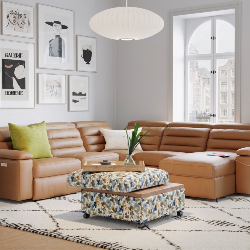 Picture of Palliser | Lotus Swivel Top Ottoman