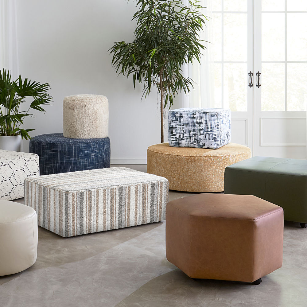 Picture of Palliser | Mingle Hexagon Medium Ottoman