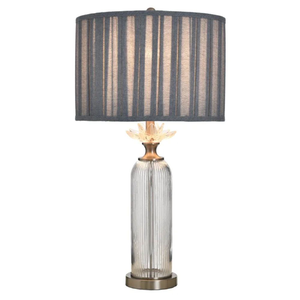 Picture of StyleCraft | Lotus Silver Table Lamp