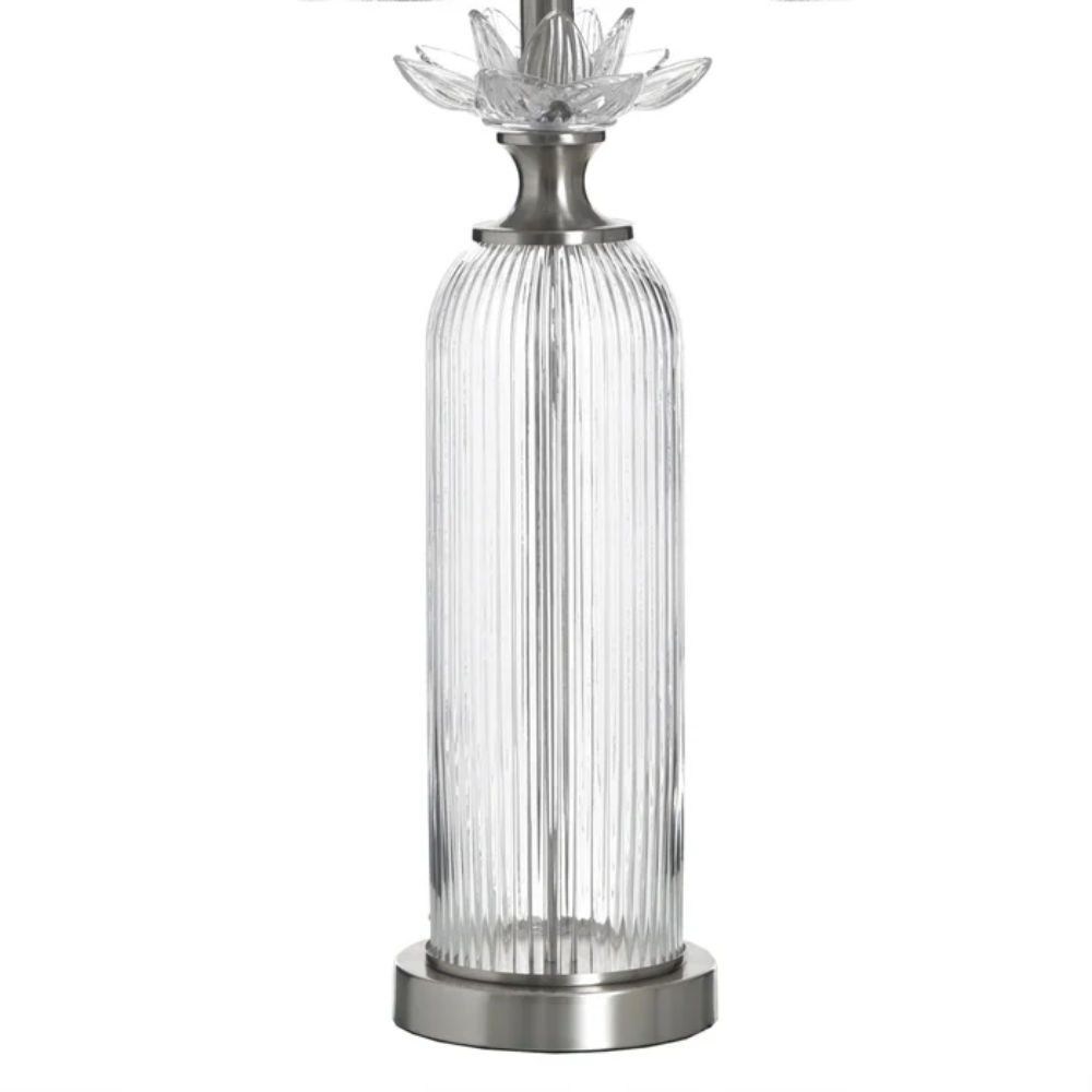 Picture of StyleCraft | Lotus Silver Table Lamp