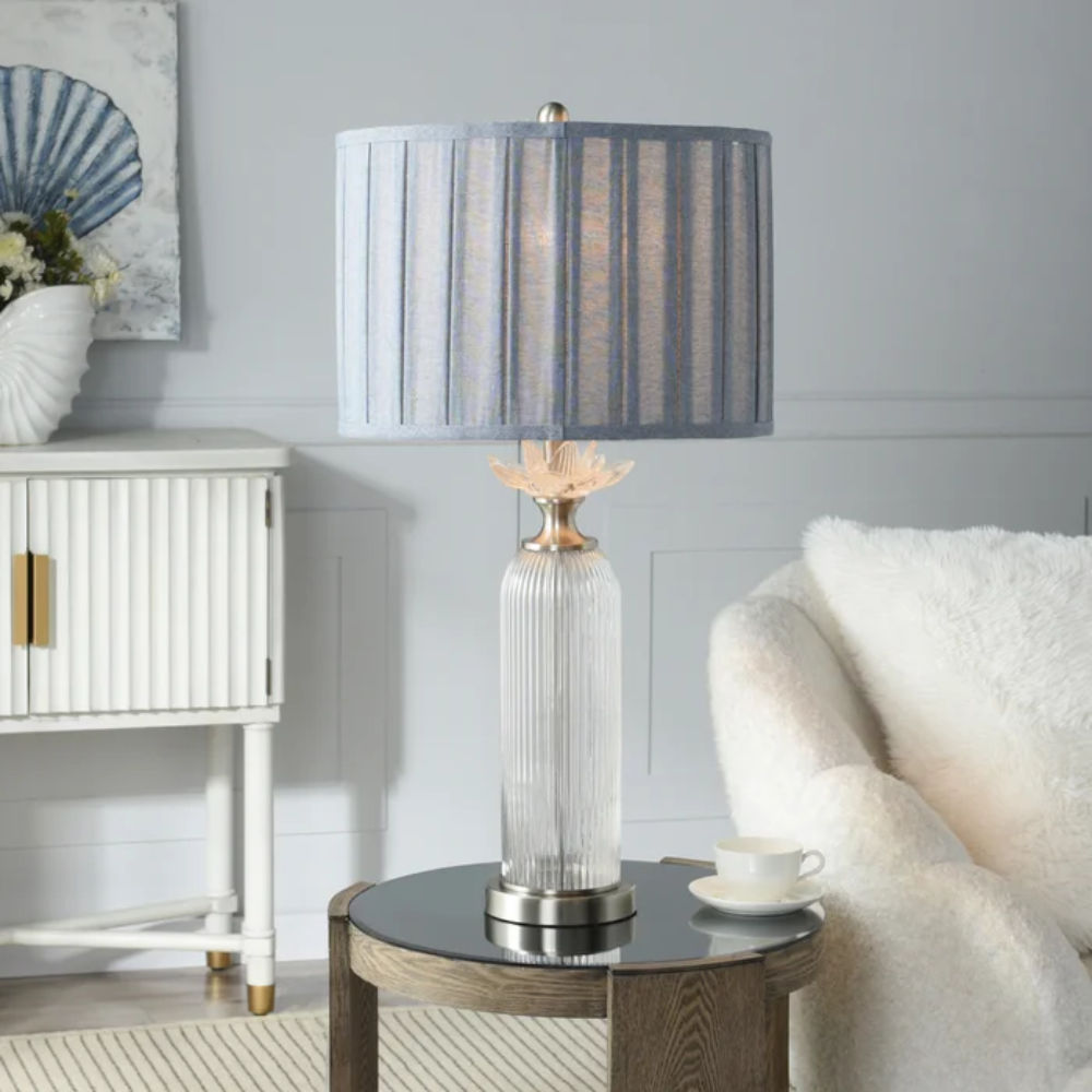 Picture of StyleCraft | Lotus Silver Table Lamp