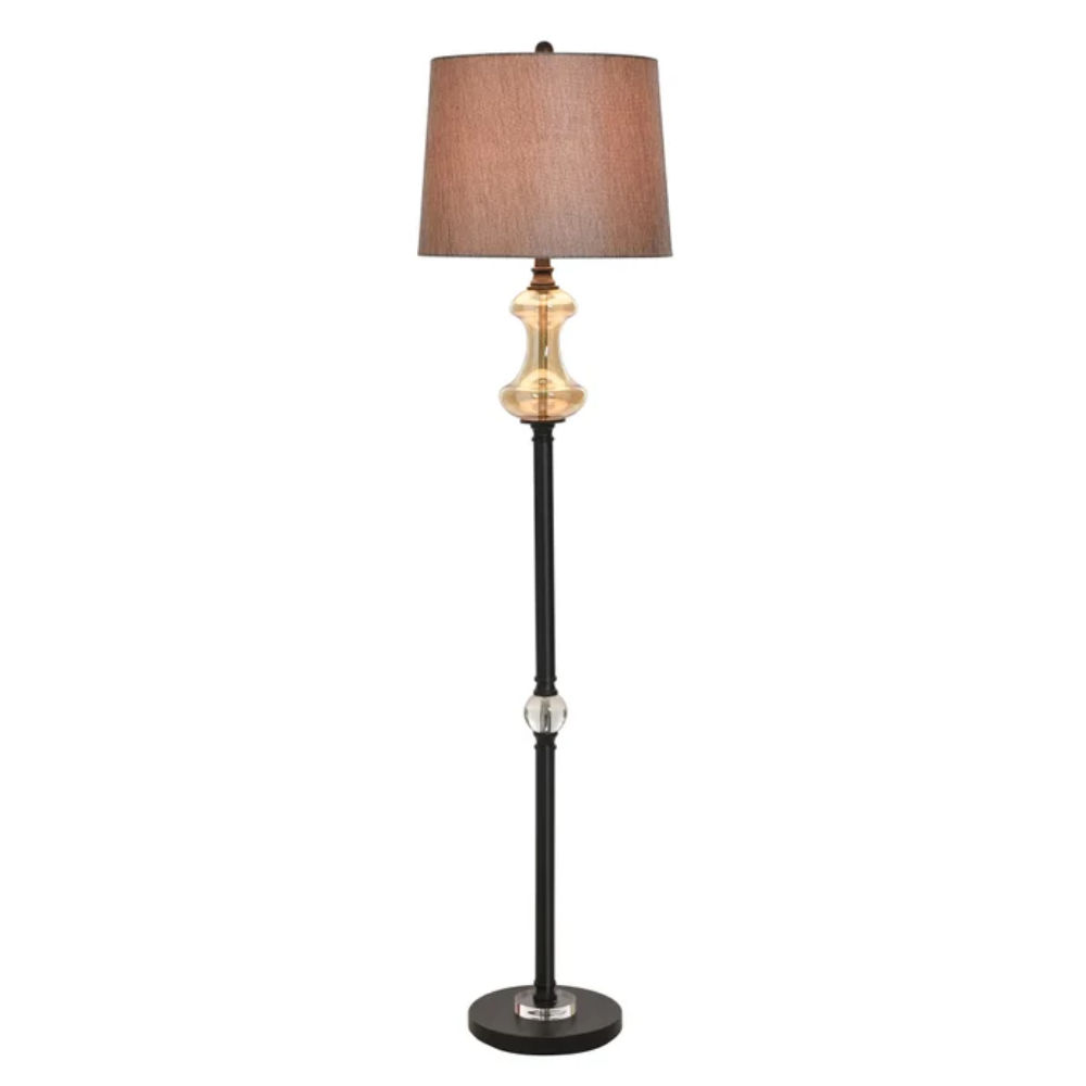 Picture of StyleCraft | Madison Bronze & Elegance Steel Floor Lamp