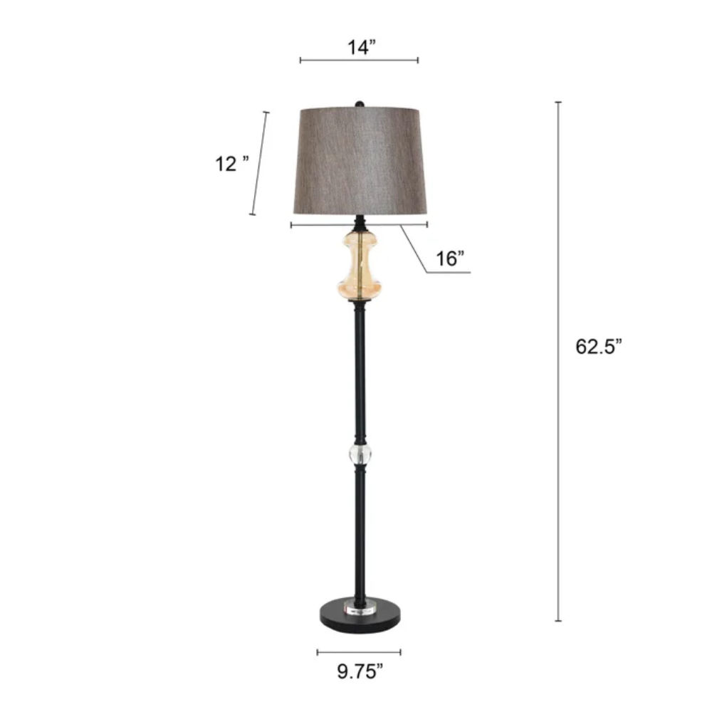 Picture of StyleCraft | Madison Bronze & Elegance Steel Floor Lamp