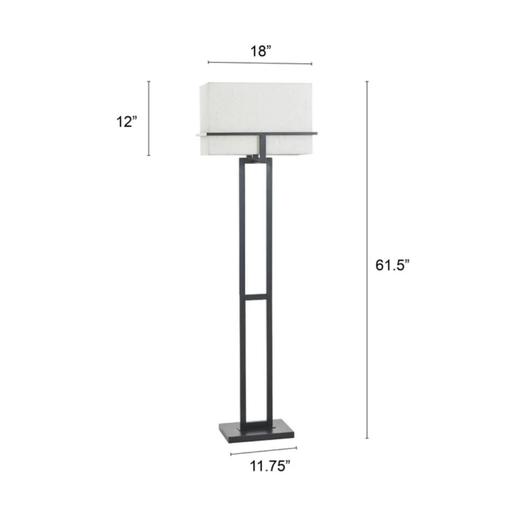 Picture of StyleCraft | Contemporary Steel Floor Lamp