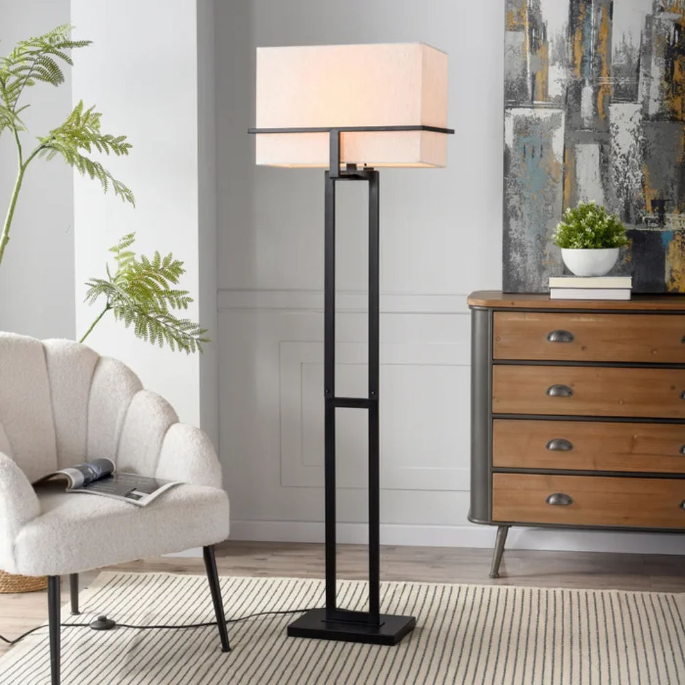 Picture of StyleCraft | Contemporary Steel Floor Lamp