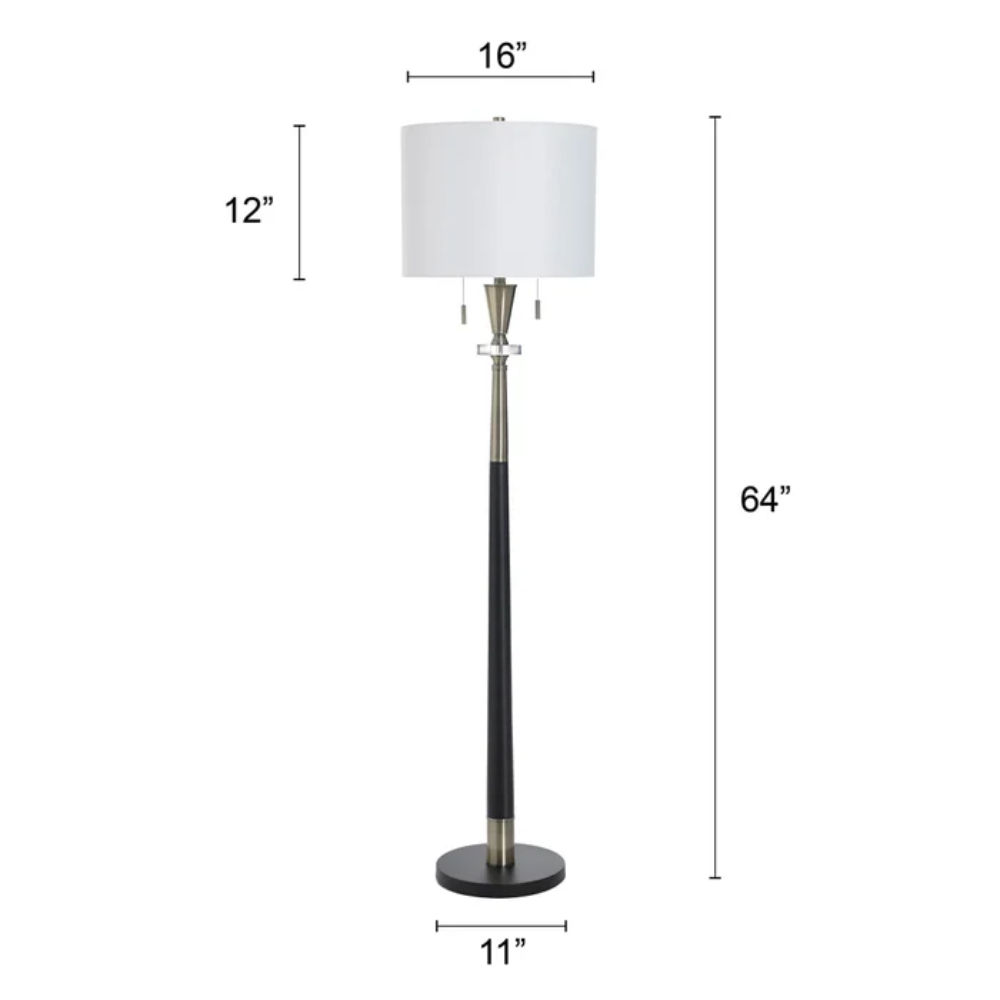 Picture of StyleCraft | Larson Gold Steel Floor Lamp