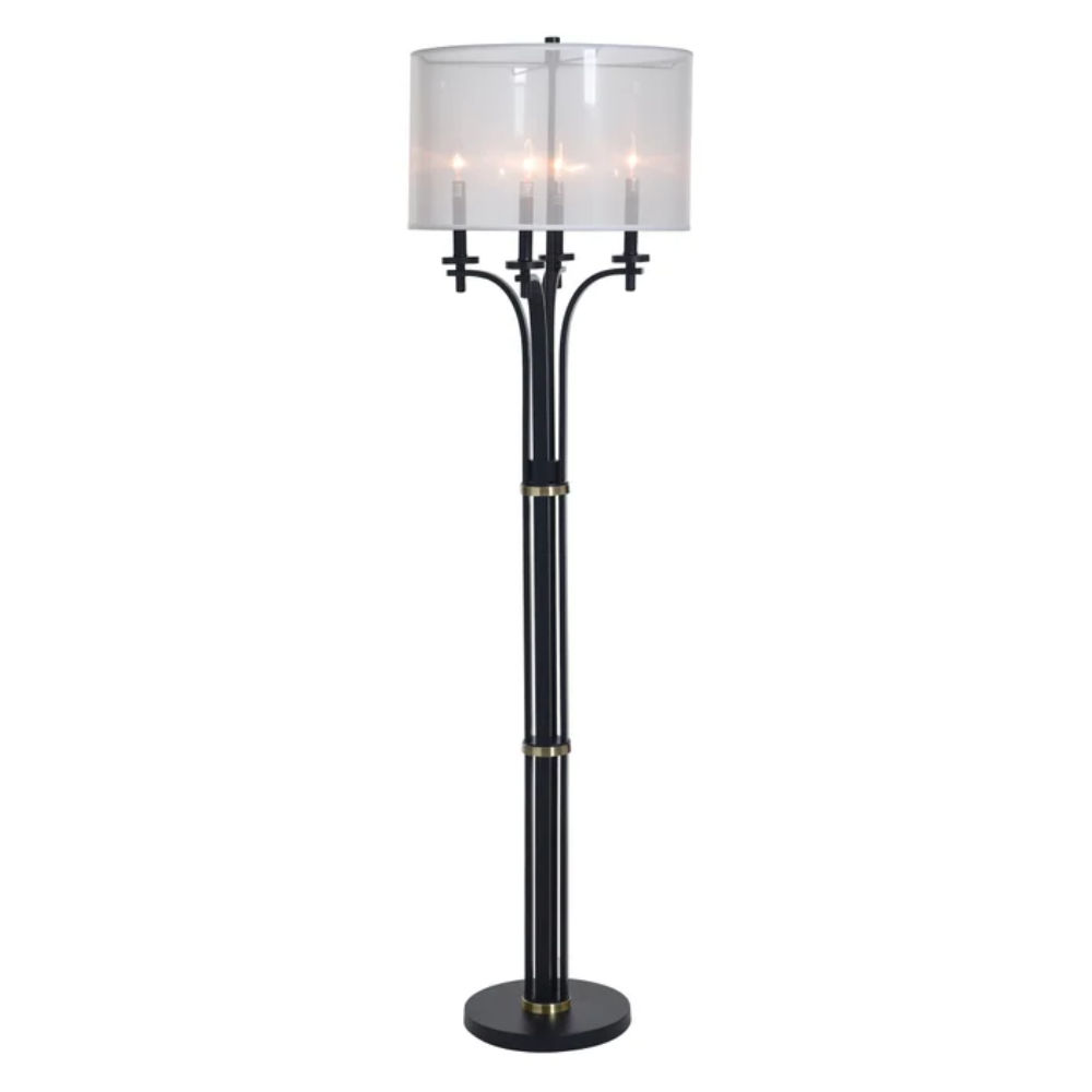 Picture of StyleCraft | Corcy Gold Floor Lamp
