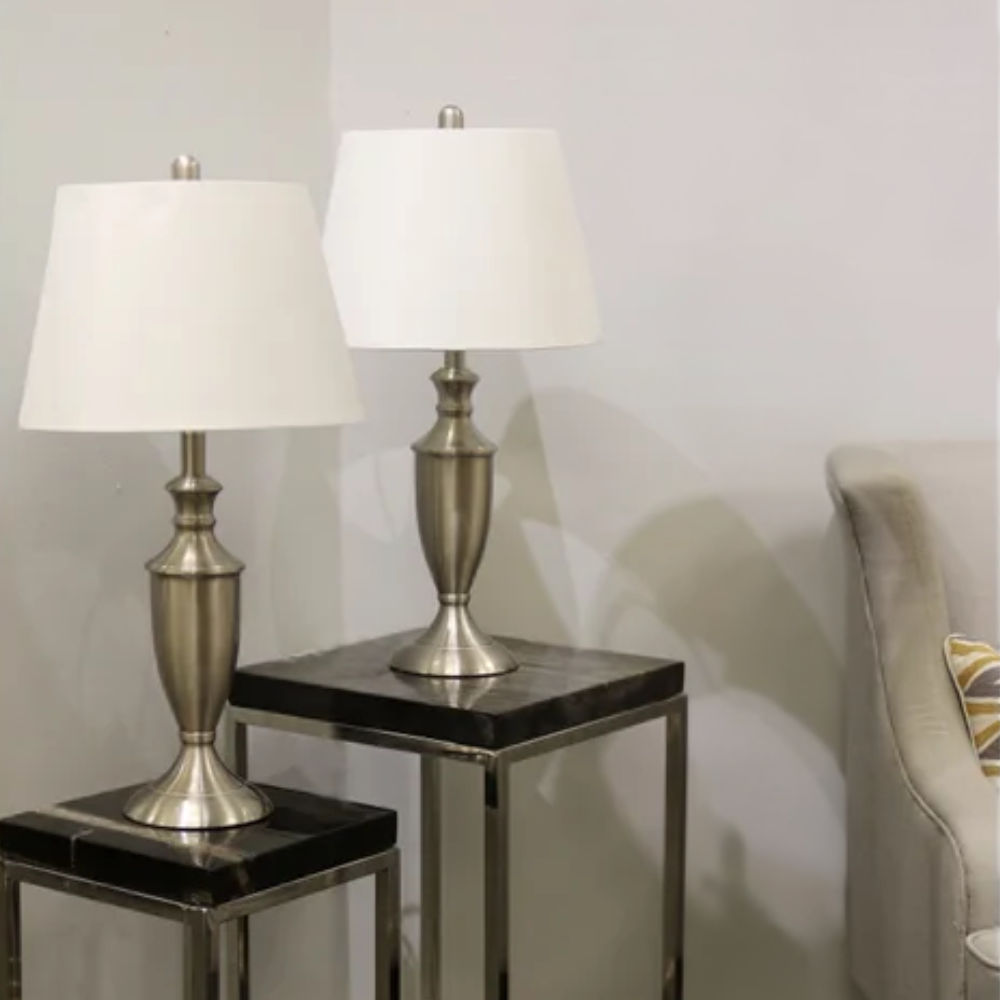 Picture of StyleCraft | Brush Steel Table Lamp