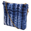 Shibori Clutch bag crossbody bag Hand Embroidery ( Blue )(#1069)-thumb-4