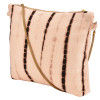 Shibori Clutch bag crossbody bag Hand Embroidery ( Brown )(#1070)-thumb-2