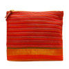 Pouch Handcrafted Reusable Washable Cotton Ethnic Traditional Multipurpose Pouch Clutch with Zip for Marriage Party Casual Function (Red)(#1089) - Getkraft.com