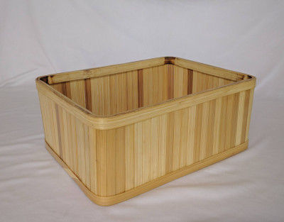 Rectangular Bamboo Basket(#1091)-gallery-0