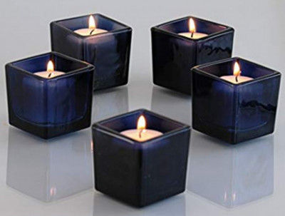 BlueBerry Square Votive Aroma Candle Set of 4(#1094)-gallery-0