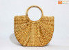 Natural Straw Kauna Hand (U) Bag(#1109) - Getkraft.com