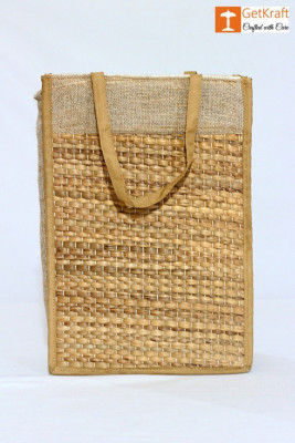 Jute and Straw Tiffin Bag(#1115)-gallery-0