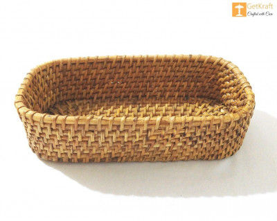 Cane Rattan Small Basket(#1117)-gallery-0