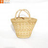 Natural Straw Kauna V Shaped Bag(#1127)-thumb-0